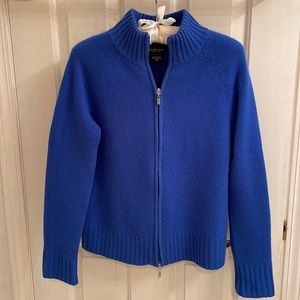 Lord & Taylor 100% Cashmere zipper cardigan
